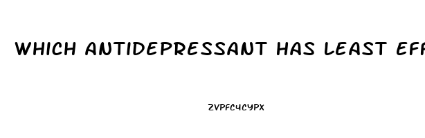 Which Antidepressant Has Least Effect On Libido