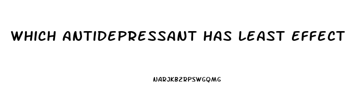 Which Antidepressant Has Least Effect On Libido