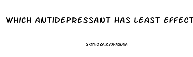 Which Antidepressant Has Least Effect On Libido