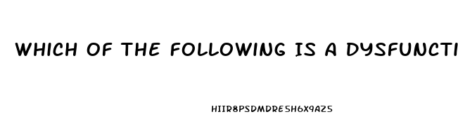 Which Of The Following Is A Dysfunction Of Religion