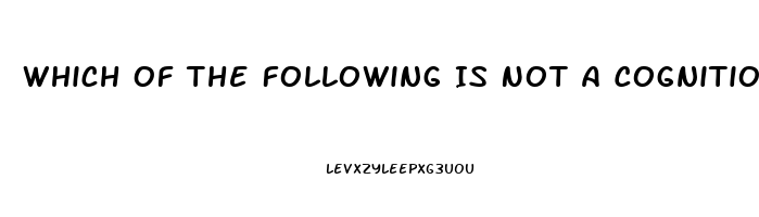 Which Of The Following Is Not A Cognition Typical Of Men With Sexual Dysfunction
