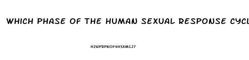 Which Phase Of The Human Sexual Response Cycle Is Not Affected By A Sexual Dysfunction