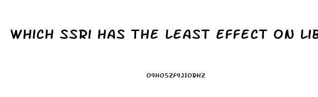 Which Ssri Has The Least Effect On Libido