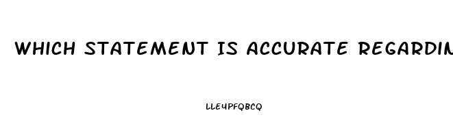 Which Statement Is Accurate Regarding Sildenafil