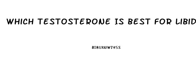 Which Testosterone Is Best For Libido