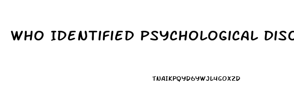 Who Identified Psychological Disorders As A Harmful Dysfunction
