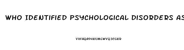 Who Identified Psychological Disorders As A Harmful Dysfunction