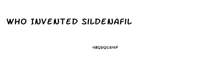 Who Invented Sildenafil