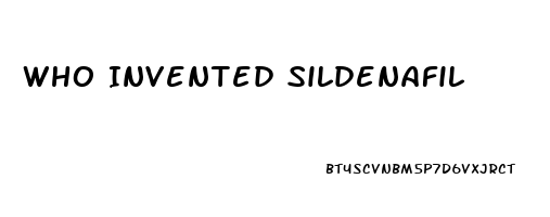 Who Invented Sildenafil