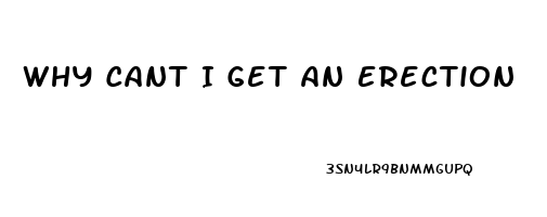 Why Cant I Get An Erection