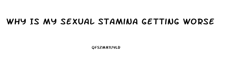 Why Is My Sexual Stamina Getting Worse