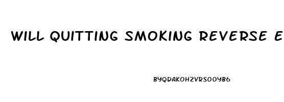 Will Quitting Smoking Reverse Erectile Dysfunction