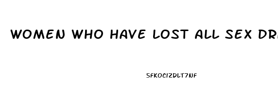 Women Who Have Lost All Sex Drive After Menopause