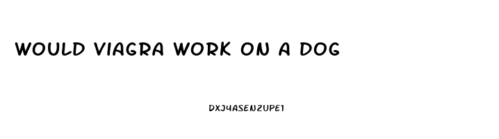 Would Viagra Work On A Dog