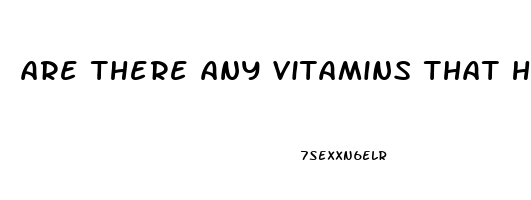 are there any vitamins that help erectile dysfunction