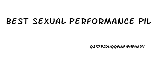 best sexual performance pills