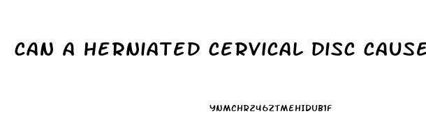 can a herniated cervical disc cause erectile dysfunction