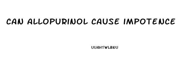 can allopurinol cause impotence