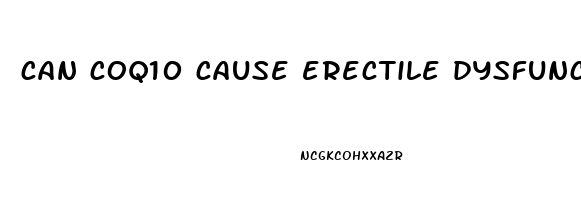 can coq10 cause erectile dysfunction