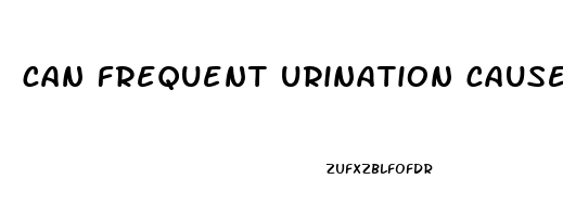 can frequent urination cause erectile dysfunction