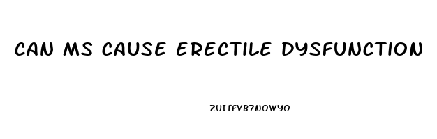 can ms cause erectile dysfunction