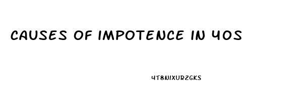 causes of impotence in 40s