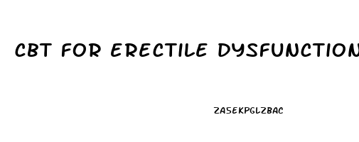 cbt for erectile dysfunction book