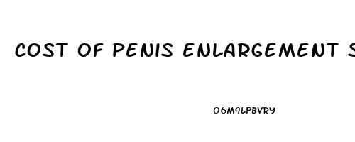 cost of penis enlargement surgery