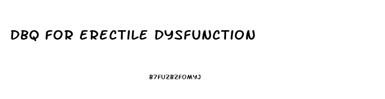 dbq for erectile dysfunction