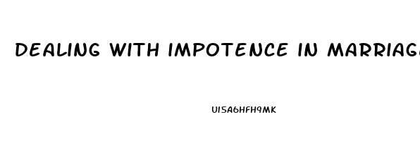 dealing with impotence in marriage