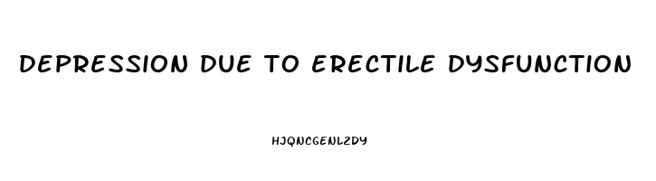 depression due to erectile dysfunction