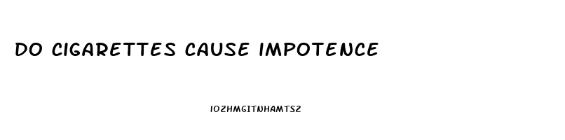 do cigarettes cause impotence