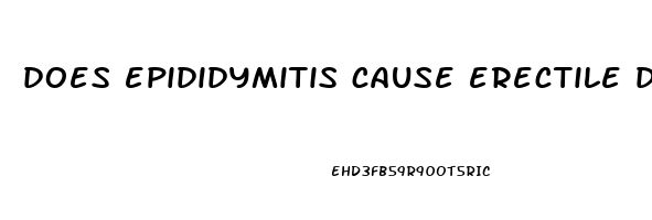 does epididymitis cause erectile dysfunction