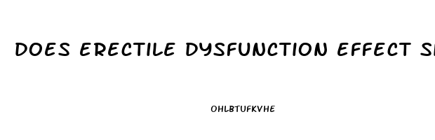 does erectile dysfunction effect size