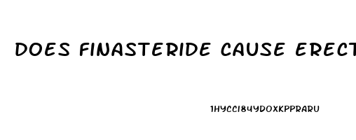 does finasteride cause erectile dysfunction