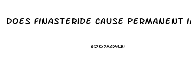 does finasteride cause permanent impotence