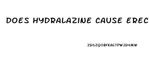 does hydralazine cause erectile dysfunction