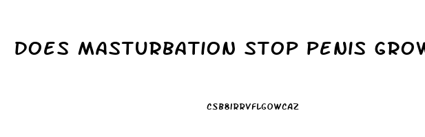 does masturbation stop penis growth