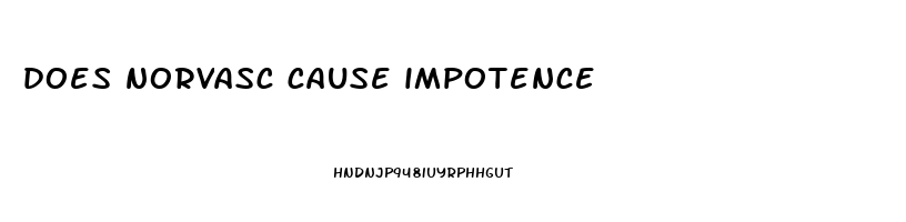 does norvasc cause impotence