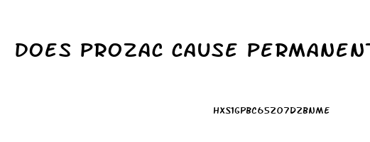 does prozac cause permanent erectile dysfunction