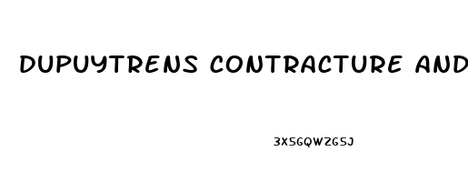 dupuytrens contracture and erectile dysfunction