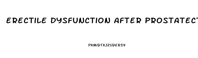 erectile dysfunction after prostatectomy icd 10