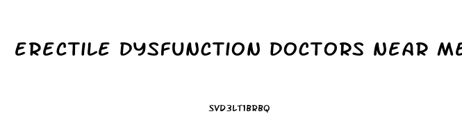 erectile dysfunction doctors near me