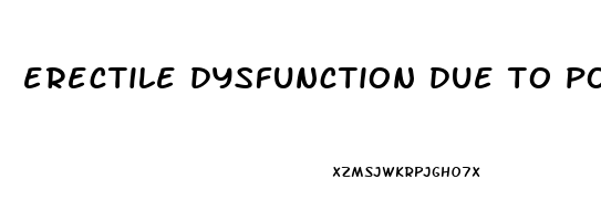 erectile dysfunction due to porn