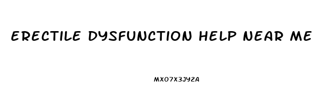 erectile dysfunction help near me