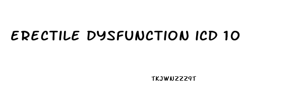 erectile dysfunction icd 10