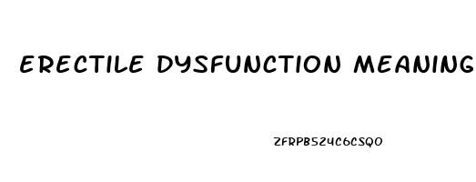 erectile dysfunction meaning in punjabi