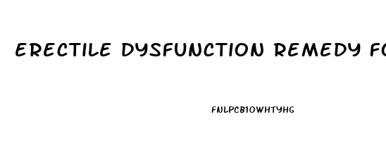 erectile dysfunction remedy foods