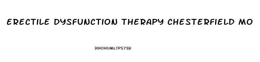 erectile dysfunction therapy chesterfield mo