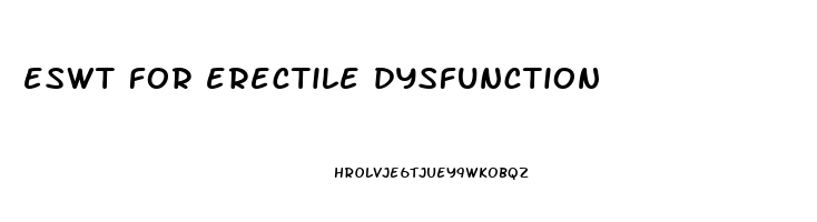 eswt for erectile dysfunction